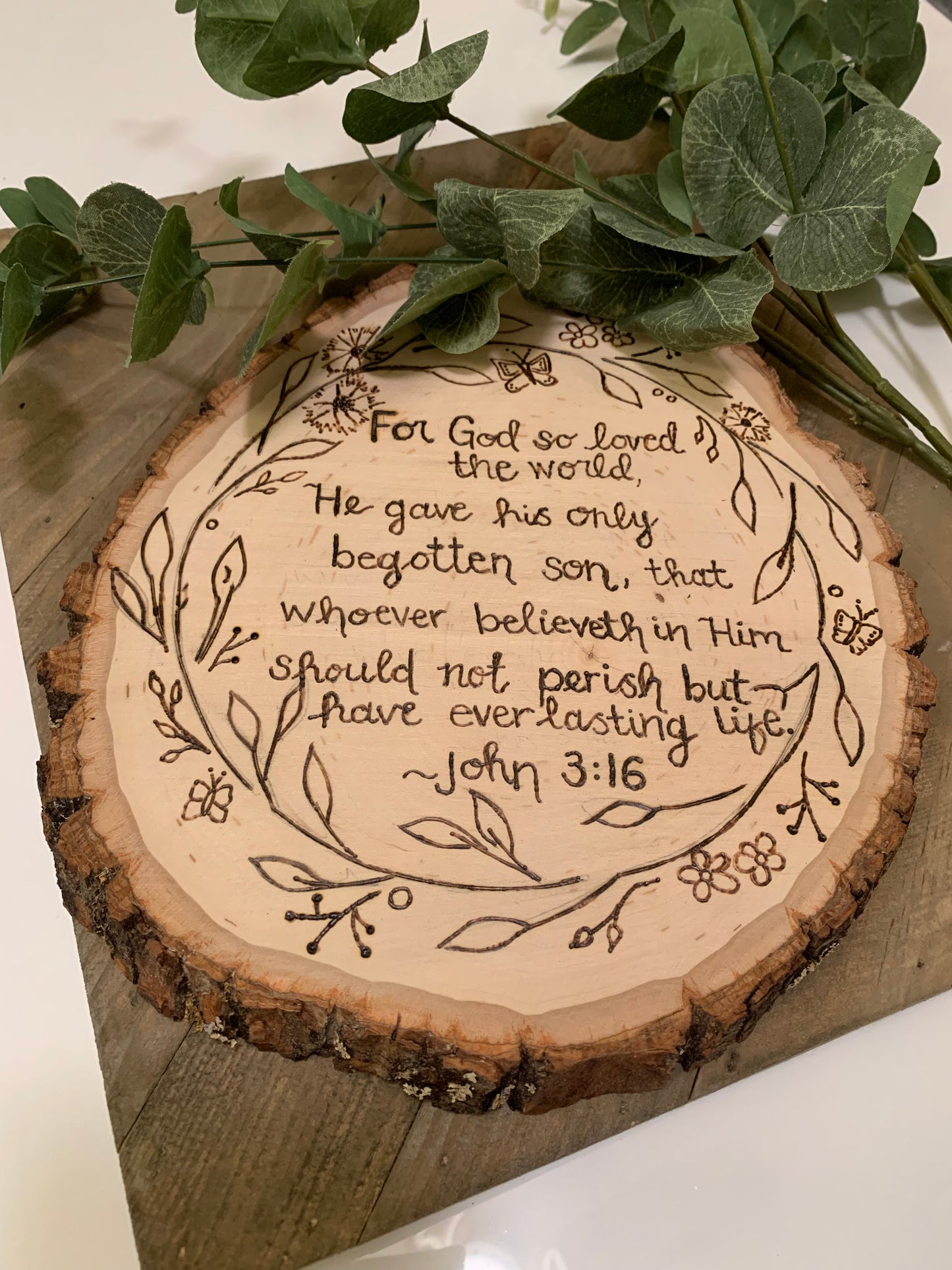 John 3:16 plaque