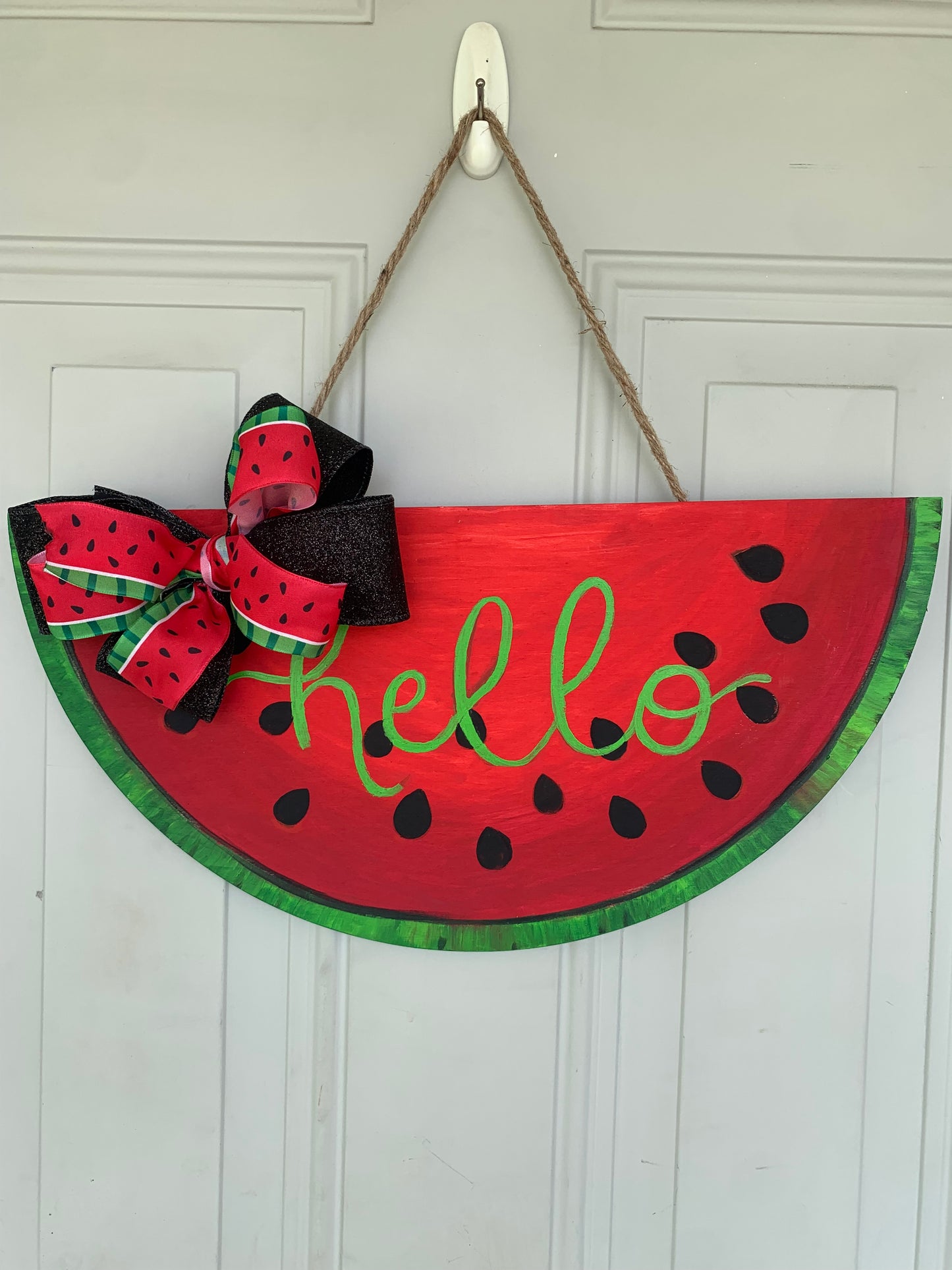 Watermelon door hanger