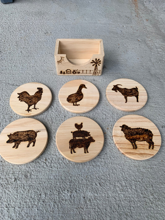 Farm Life Coasters