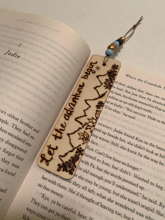 Let the adventure begin bookmark